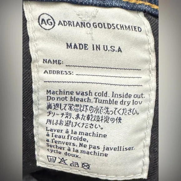 AG The Stevie Slim Straight Blue Denim Style Jeans - Picture 8 of 10